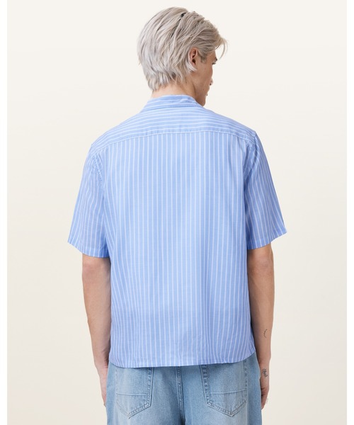 ALLSAINTS(オールセインツ)の「ARRAN SHORT SLEEVE SHIRT | ARRAN 半袖 シャツ(シャツ/ブラウス・メンズ・ブルー系その他・XS/S/M/L)」の8枚目の写真