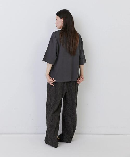 conges payes ADIEU TRISTESSE（コンジェ ペイエ アデュートリステス）の「オーバーサイズTシャツ（Tシャツ/カットソー・レディース・ライトグレー/レンガ/チャコールグレー・FREE）」の16枚目の写真