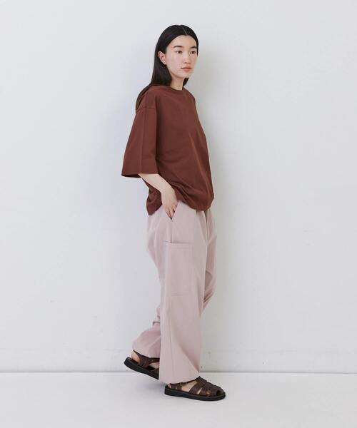 conges payes ADIEU TRISTESSE（コンジェ ペイエ アデュートリステス）の「オーバーサイズTシャツ（Tシャツ/カットソー・レディース・ライトグレー/レンガ/チャコールグレー・FREE）」の19枚目の写真