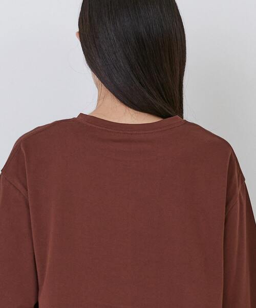 conges payes ADIEU TRISTESSE（コンジェ ペイエ アデュートリステス）の「オーバーサイズTシャツ（Tシャツ/カットソー・レディース・ライトグレー/レンガ/チャコールグレー・FREE）」の4枚目の写真