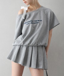 SpRay（スプレイ）の「ロゴレースオフショルセットアップ（ルームウェア/パジャマ）」