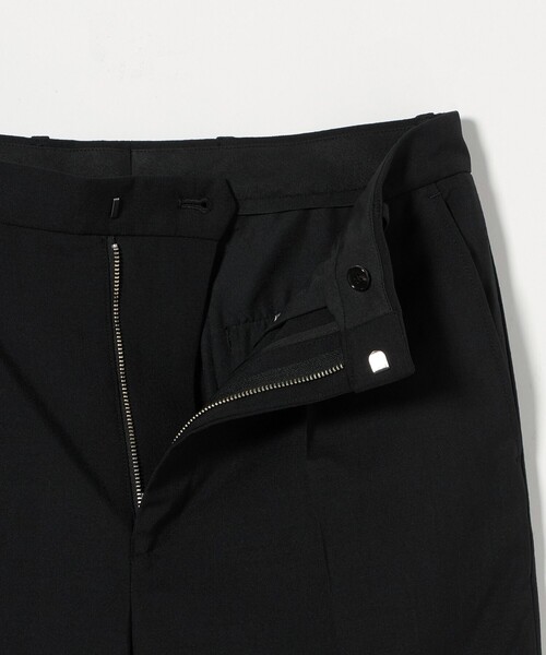メンズ ワイド 1プリーツ トラウザー BEAUTY＆YOUTH UNITED ARROWS パンツ FLAX ライク 1プリーツ