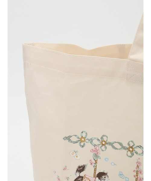 PINK HOUSE（ピンクハウス）の「メリーゴーラウンドプリントバッグ（トートバッグ・レディース・キナリ/ブラック・フリー）」の8枚目の写真