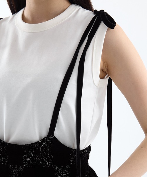 tanakadaisuke（タナカダイスケ）の「【tanakadaisuke/タナカダイスケ】palace tiles quilted overalls skirt/スカート（スカート・レディース・ブラック・FREE）」の3枚目の写真