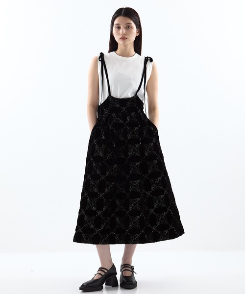 tanaka daisuke タナカダイスケ チェーン付きスカート three long chain cut-out tight skirt 3連チェーン付きタイト