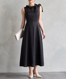 AIMER エメ ノースリーブ パーティードレス お呼ばれワンピース【Ｍ】結婚式 aimer エメ ドレス パーティードレス ロング 結婚式 レース 新作