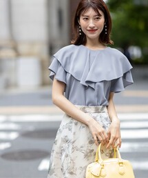 美品　アメノチハレ　フリル袖 ネイビー ブラウス フリーサイズ series》【Keep clean】 – Ame no chi Hare