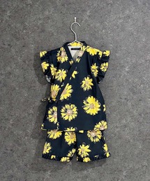 SHISKY（シスキー）の「SHISKY / シスキー 綿タッチ 接触冷感 花柄 花火柄 甚平 キッズ（浴衣・キッズ）」