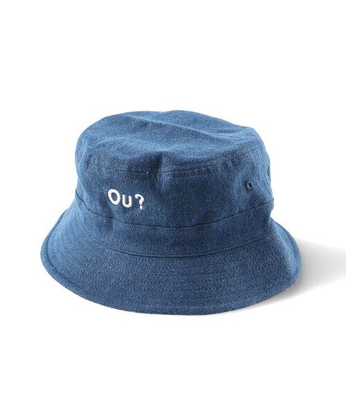 EDWIN（エドウィン）の「【Ou? by EDWIN】Ou?ロゴ刺繍入りハット（ハット・キッズ・ブラック/サックスブルー・M/L）」の3枚目の写真