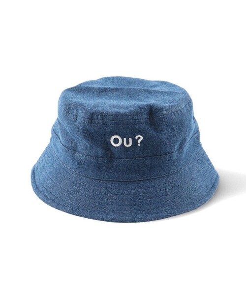 EDWIN（エドウィン）の「【Ou? by EDWIN】Ou?ロゴ刺繍入りハット（ハット・キッズ・ブラック/サックスブルー・M/L）」の4枚目の写真