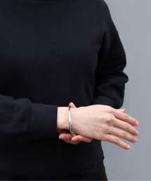 ieLS（イエルズ）の「金属アレルギー対応「ieLS」ステンレス　アシンメトリーバングル（バングル/リストバンド・メンズ）」