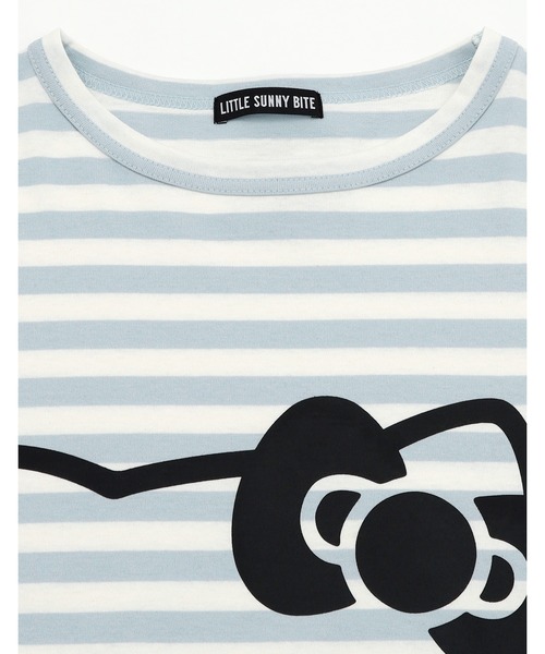 セール】HELLO KITTY x little sunny bite stripe long tee（T