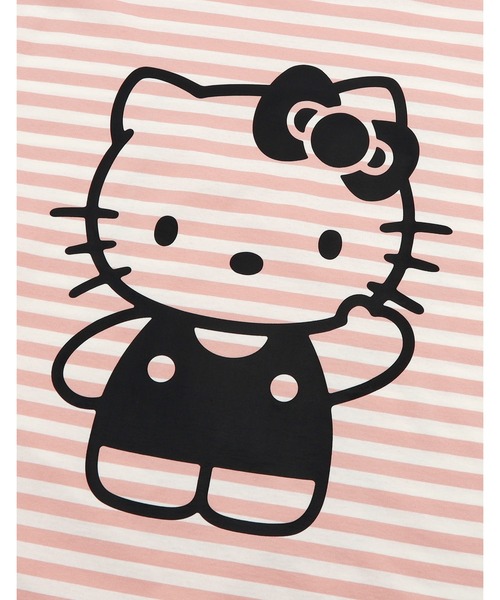 HELLO KITTY x little sunny bite stripe long tee（Tシャツ