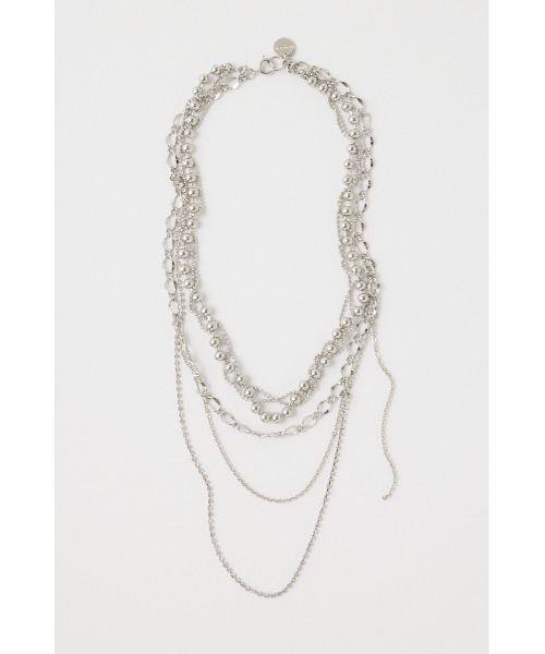 MOUSSY(マウジー)の「【EC・一部店舗限定】MESSY ASYMMETRY ネックレス(ネックレス・レディース・シルバー・FREE)」の4枚目の写真