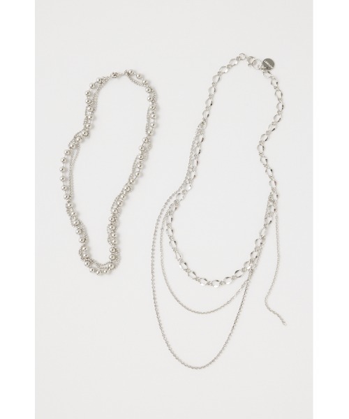 MOUSSY(マウジー)の「【EC・一部店舗限定】MESSY ASYMMETRY ネックレス(ネックレス・レディース・シルバー・FREE)」の5枚目の写真