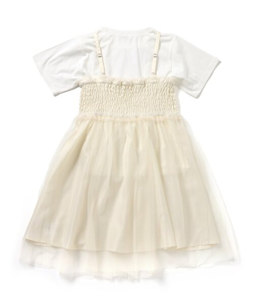 algy（アルジー）の「シャーリングミニワンピ&半袖Tセット（ワンピース・キッズ・ブラック/アイボリー/ピンク・XX-SMALL/X-SMALL/MEDIUM/SMALL）」の9枚目の写真