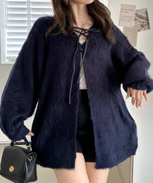 レース ネイビー」に該当するカーディガン/ボレロファッション通販
