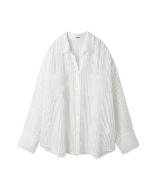 スナイデル SNIDEL シアープリーツシャツ LBLU SNIDEL｜シアープリーツシャツ | Rakuten Fashion(楽天
