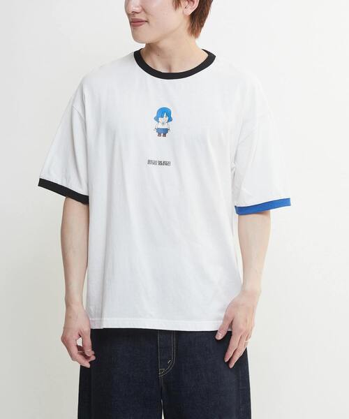 CONVERSE TOKYO(コンバーストウキョウ)の「アニメ【ぼっち・ざ・ろっく!】【HUMAN ROBOT】GRAPHIC RINGER TEE(UNISEX)(Tシャツ/カットソー・レディース・ブルー/ピンク/レッド/イエロー・FREE)」の14枚目の写真