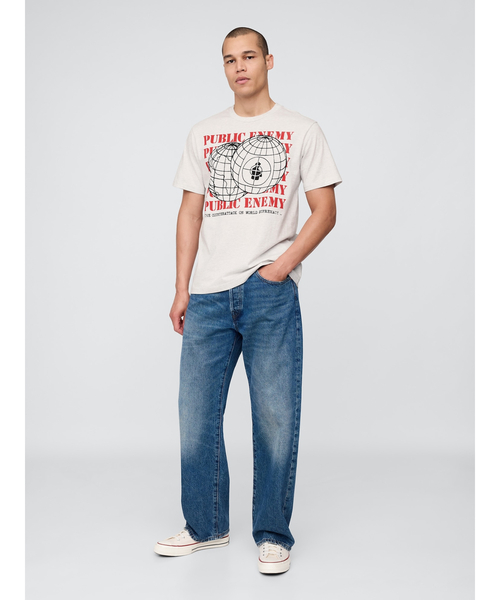 GAP(ギャップ)の「● パブリック・エネミー リラックス グラフィックTシャツ/PUBLIC ENEMY(Tシャツ/カットソー・メンズ・グレー・L/XL/XS/S/M)」の12枚目の写真