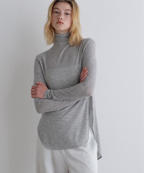 美品 完売 LE PHIL ワイドリブジャージトップ ルフィル トップス ◇シアージャージートップス（Tシャツ/カットソー）｜LE PHIL