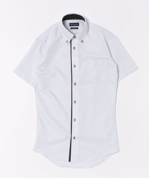 TOKYO SHIRTS(トウキョウシャツ)の「【超形態安定】 形態安定ノンアイロン ドゥエボットーニ 半袖ビジネスワイシャツ(ビジネスシャツ・メンズ・グレー・首回り37cm/首回り39cm/首回り41cm/首回り42cm/首回り43cm)」の6枚目の写真