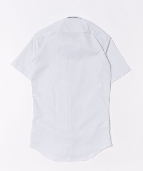 TOKYO SHIRTS(トウキョウシャツ)の「【超形態安定】 形態安定ノンアイロン ドゥエボットーニ 半袖ビジネスワイシャツ(ビジネスシャツ・メンズ・グレー・首回り37cm/首回り39cm/首回り41cm/首回り42cm/首回り43cm)」の7枚目の写真