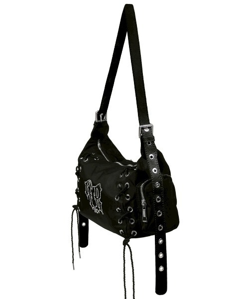BLACK PURPLE】Glow Corset Bag / 【ブラックパープル】グロウ