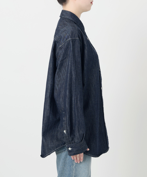 IENA★美品★24SS ライトオンスデニムベーシックシャツ 2024ss／IENA イエナ／ライトオンスデニムベーシックシャツ