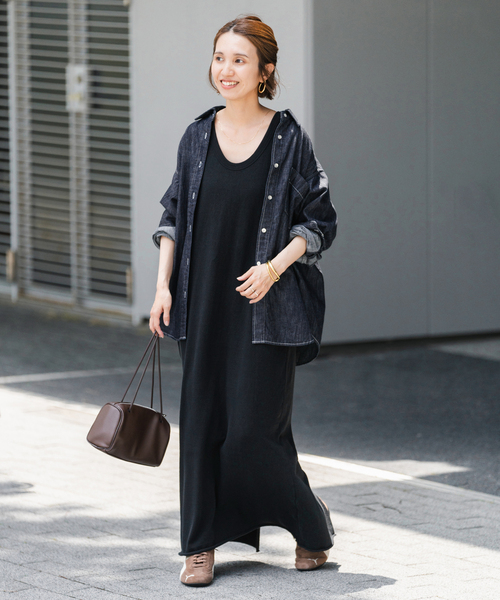 FRAMeWORK（フレームワーク）の「ライトオンスデニムシャツ（シャツ/ブラウス・レディース・ネイビー・FREE）」の21枚目の写真