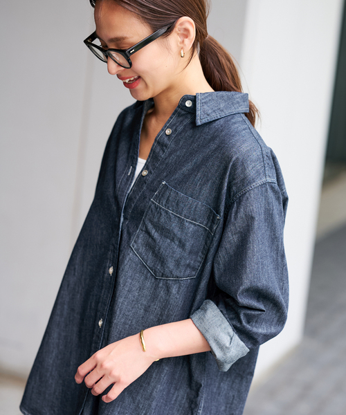 ロビン＊FRAMeWORK＊denimシャツ セール】ライトオンスデニムシャツ（シャツ/ブラウス）｜FRAMeWORK