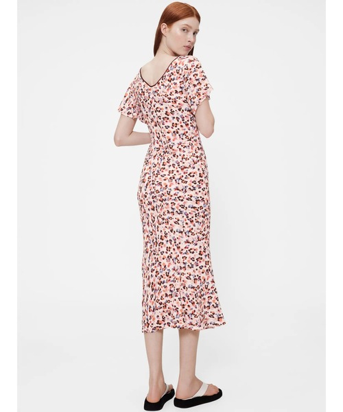*DRIES VAN NOTEN*プリントクレープミディドレス ワンピース 大人気】DRIES VAN NOTEN プリントクレープミディドレス (Dries
