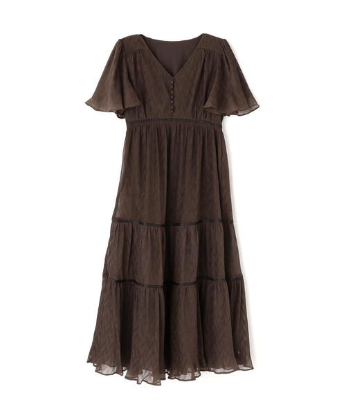 PLEATS PLEASE プリーツ2層加工　Vネック プリーツワンピース PLEATS PLEASE プリーツプリーズ イッセイミヤケ PP53-JT127