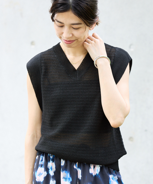 美品✨　IENA　イエナ　カシミヤ混ニットベスト　ポンチョ　グレー　フリーサイズ ベストセラーファッション - 美品✨ IENA イエナ カシミヤ混