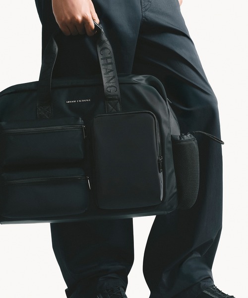 ARMANI EXCHANGE（アルマーニエクスチェンジ）の「【A|X アルマーニ エクスチェンジ】AXロゴ ナイロンボストンバッグ（ボストンバッグ・メンズ・ダークブルー・FREE）」の8枚目の写真