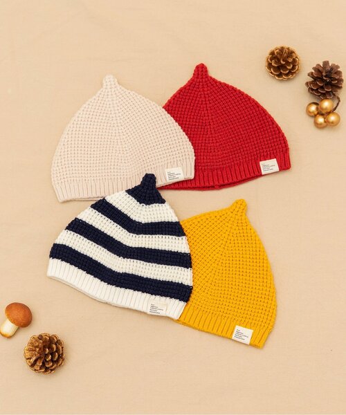 BREEZE（ブリーズ）の「【Bpop】とんがりニット帽（その他ベビー用品・キッズ・アイボリー/その他2/イエロー/レッド・46/48）」の6枚目の写真