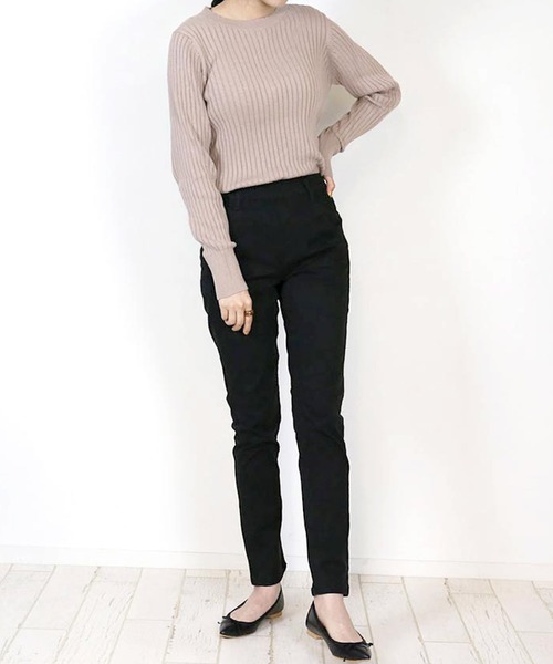 MARAI(マーライ)の「オールラバーストレッチスキニーパンツ(その他パンツ・レディース・ベージュ/ブラック/チャコールグレー/カーキ/オフホワイト/ベージュ系その他・4L/L/LL/M/3L)」の7枚目の写真