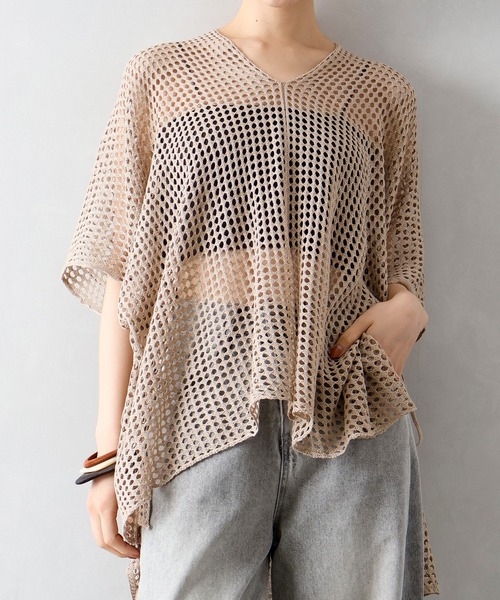 スペイン★Sfera★最強オシャレ映え 視線感じるモダンセーター セール】ロゴシシュウセーター（ニット/セーター）｜SENSE OF