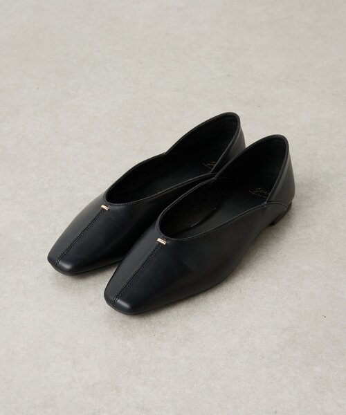 Jena espace merveilleux（ジェナ　エスパスメルヴェイユ）の「ワンポイントフラットパンプス（パンプス・レディース・ブラック/グレー・MEDIUM/SMALL/LARGE）」の4枚目の写真
