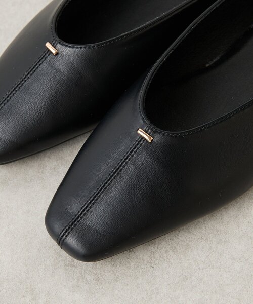 Jena espace merveilleux（ジェナ　エスパスメルヴェイユ）の「ワンポイントフラットパンプス（パンプス・レディース・ブラック/グレー・MEDIUM/SMALL/LARGE）」の7枚目の写真