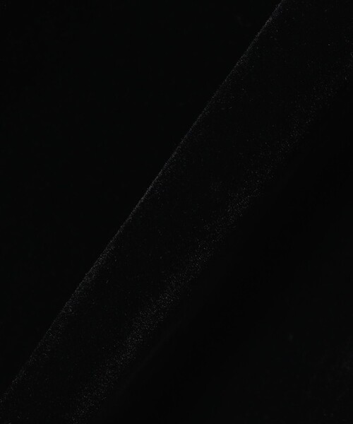 CAROLINA GLASER（カロリナ グレイサー）の「ベロア ショルダーリボン ワンピース（ワンピース・レディース・ブルー系その他/ブラック・SMALL/MEDIUM）」の5枚目の写真