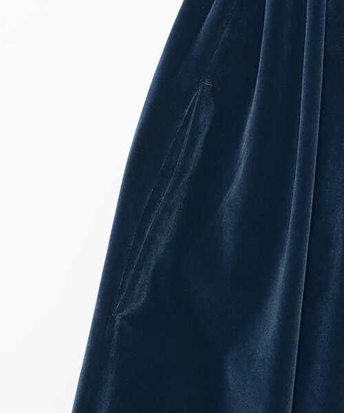 CAROLINA GLASER（カロリナ グレイサー）の「ベロア ショルダーリボン ワンピース（ワンピース・レディース・ブルー系その他/ブラック・SMALL/MEDIUM）」の10枚目の写真