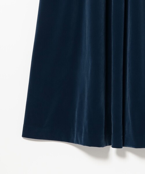 CAROLINA GLASER（カロリナ グレイサー）の「ベロア ショルダーリボン ワンピース（ワンピース・レディース・ブルー系その他/ブラック・SMALL/MEDIUM）」の11枚目の写真