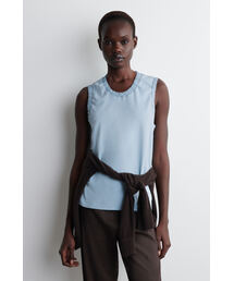 レディースのタンクトップ（ブルー・ネイビー/青色系）ファッション