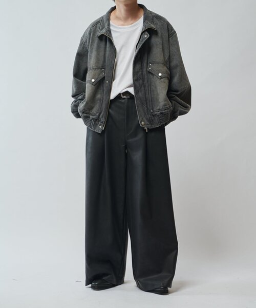 Lui's(ルイス)の「【SURJENT】 シンセティックレザーワイドストレートパンツ(その他パンツ・メンズ・ブラック/ブラウン・2/1)」の22枚目の写真