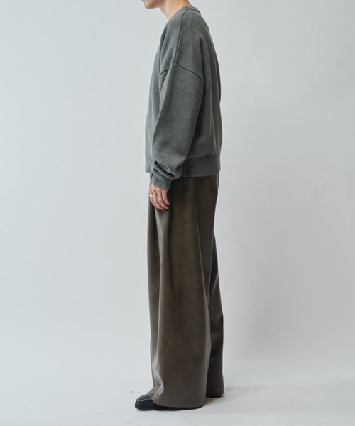 Lui's(ルイス)の「【SURJENT】 シンセティックレザーワイドストレートパンツ(その他パンツ・メンズ・ブラック/ブラウン・2/1)」の16枚目の写真