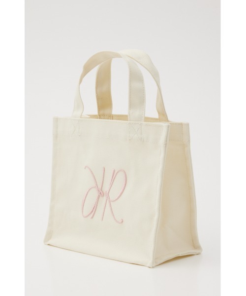 rienda（リエンダ）の「【WEB限定】Rロゴキャンバスミニトートバッグ（トートバッグ・レディース・ブラック/マルチ/アイボリー/グレー・FREE）」の19枚目の写真