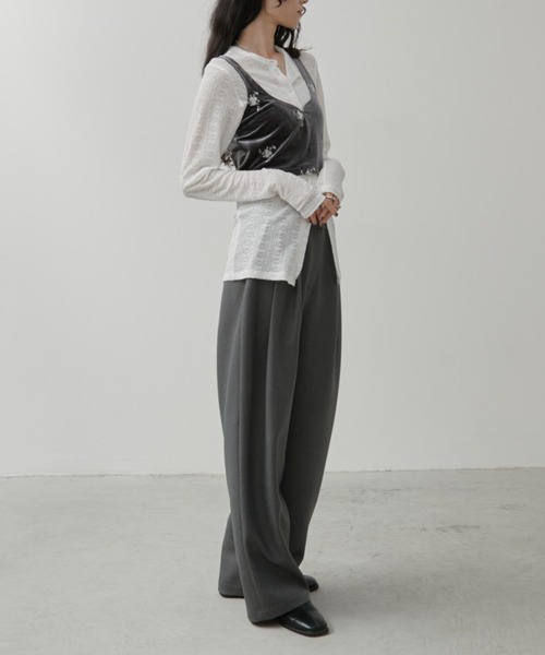 新品 タグ付き andmary トップス グレー ca2126683fbe4f9299461c44f50f30