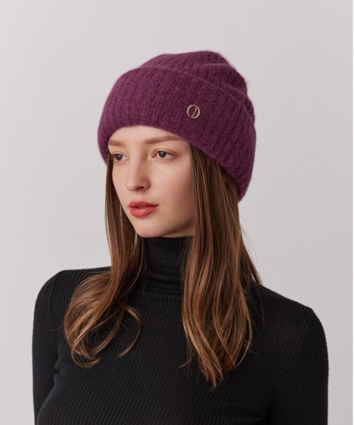 Chapeau d' O（シャポードオー）の「Chapeau d' O  RA/WO Knit Watch / シャポードオー（ニットキャップ/ビーニー・レディース・ホワイト/ブラック/グレー/パープル・FREE）」の4枚目の写真