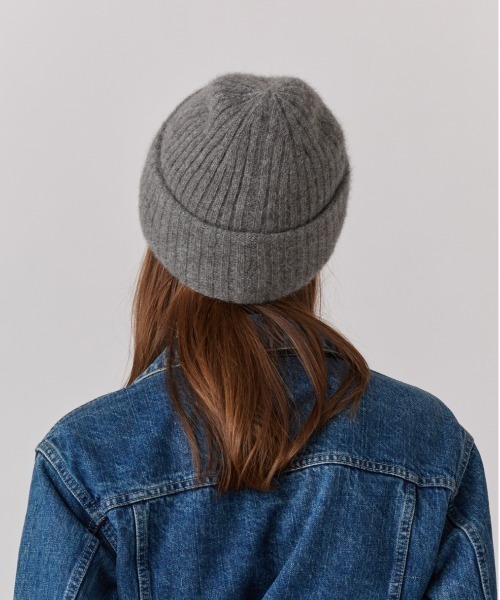 Chapeau d' O（シャポードオー）の「Chapeau d' O  RA/WO Knit Watch / シャポードオー（ニットキャップ/ビーニー・レディース・ホワイト/ブラック/グレー/パープル・FREE）」の14枚目の写真